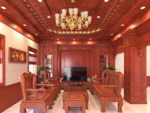 gỗ ốp phòng khách