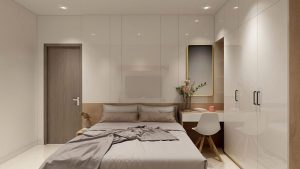 có nên đặt giường ngủ đối diện cửa ra vào
