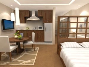 phòng ngủ cạnh bếp có được không
